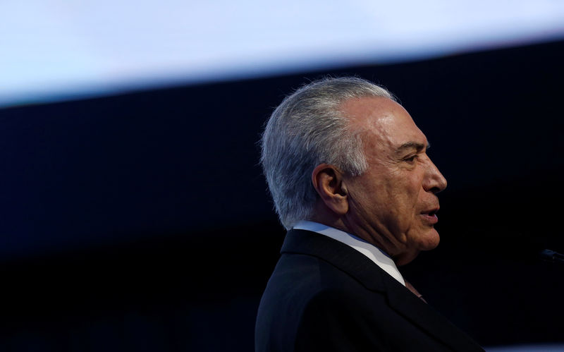 © Reuters. Presidente Michel Temer durante cerimônia em Brasília