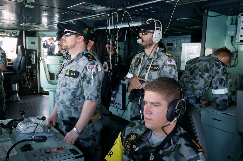 © Reuters. الصين تشارك لأول مرة في أكبر مناورة بحرية استرالية