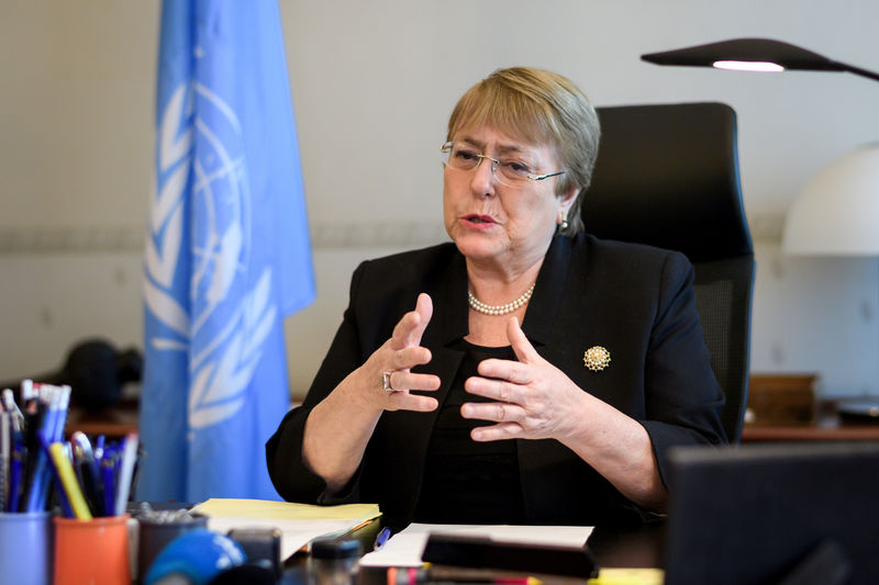 © Reuters. Bachelet presiona en la ONU para un nuevo mecanismo investigación crímenes contra rohingyás