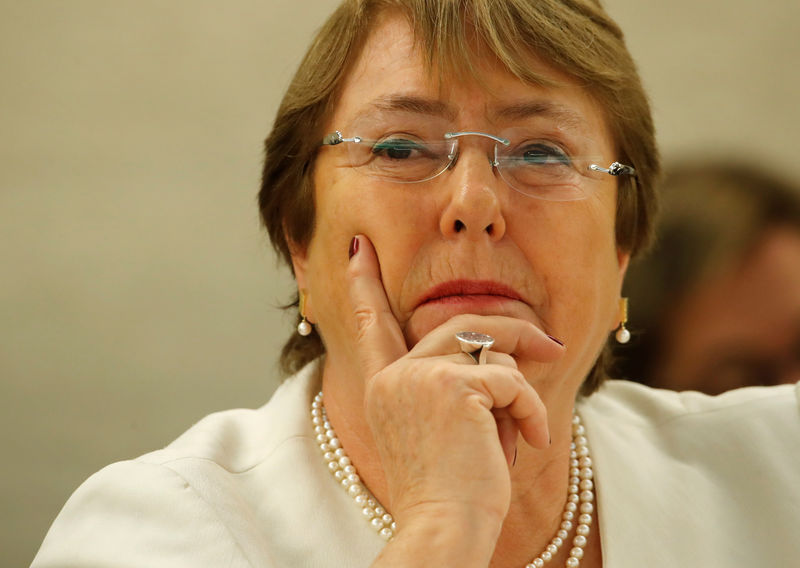 © Reuters. Alta comissária de Direitos Humanos da ONU, Michelle Bachelet, em Genebra