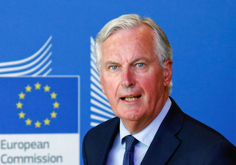 © Reuters. Barnier dice que es realista un acuerdo del Brexit en 6-8 semanas
