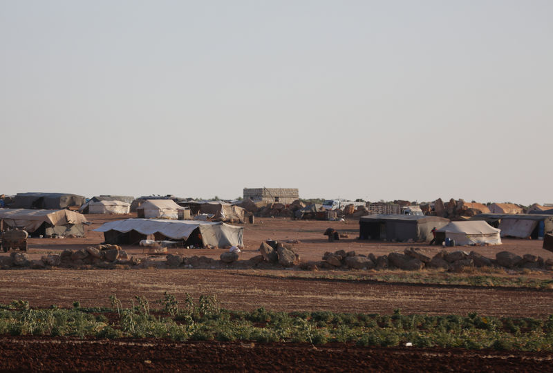 © Reuters. Barracas em acampamento de refugiados na província síria de Idlib