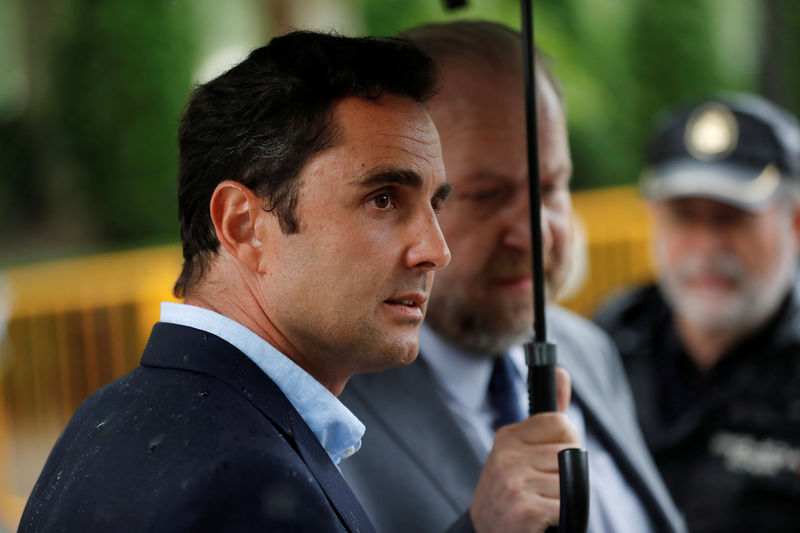 © Reuters. FILE PHOTO: Former HSBC employee Herve Falciani leaves High Court in Madrid