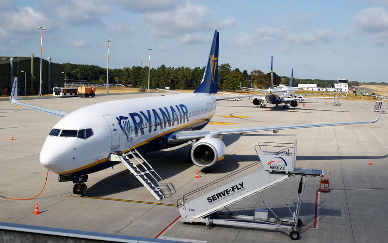 © Reuters. Los pilotos de Ryanair en Alemania irán a la huelga el miércoles