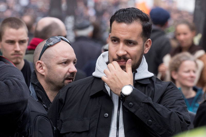 © Reuters. BENALLA REFUSE DE RÉPONDRE AUX SÉNATEURS, DIT SON AVOCAT