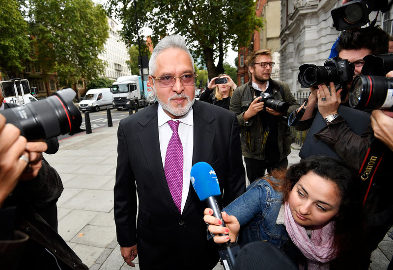 © Reuters. Vijay Mallya arrives at Westminster Magistrates Court in London