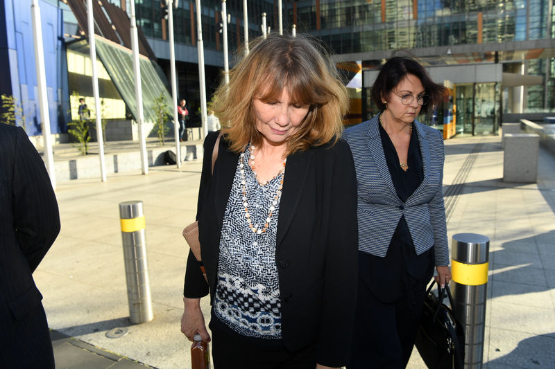 © Reuters. Senior TAL executive Loraine van Eeden leaves the Commonwealth Law Courts Building in Melbourne