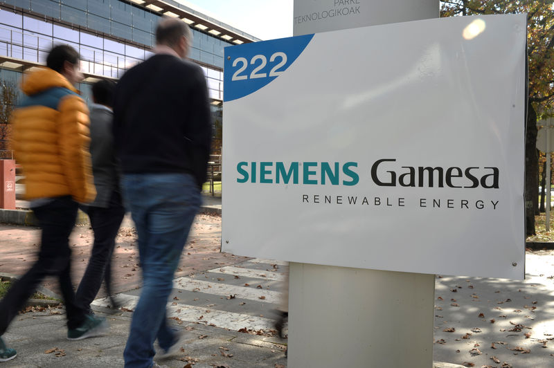© Reuters. {{0|Siemens}} Gamesa sufre en bolsa tras advertir Goldman Sachs sobre el mercado indio