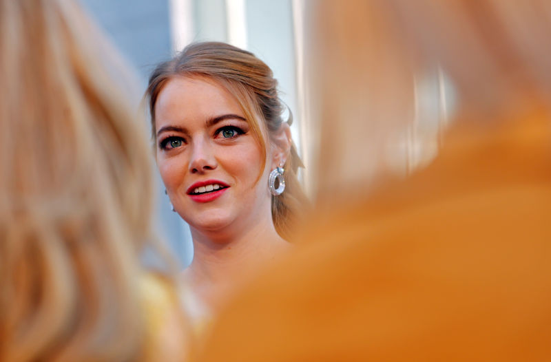 © Reuters. Emma Stone em lançamento de  "Maniac" em Londres