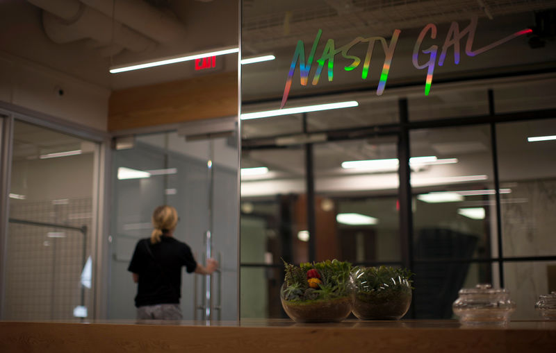 © Reuters. FILE PHOTO: A general view of the headquarters of fashion site NastyGal in Los Angeles, California