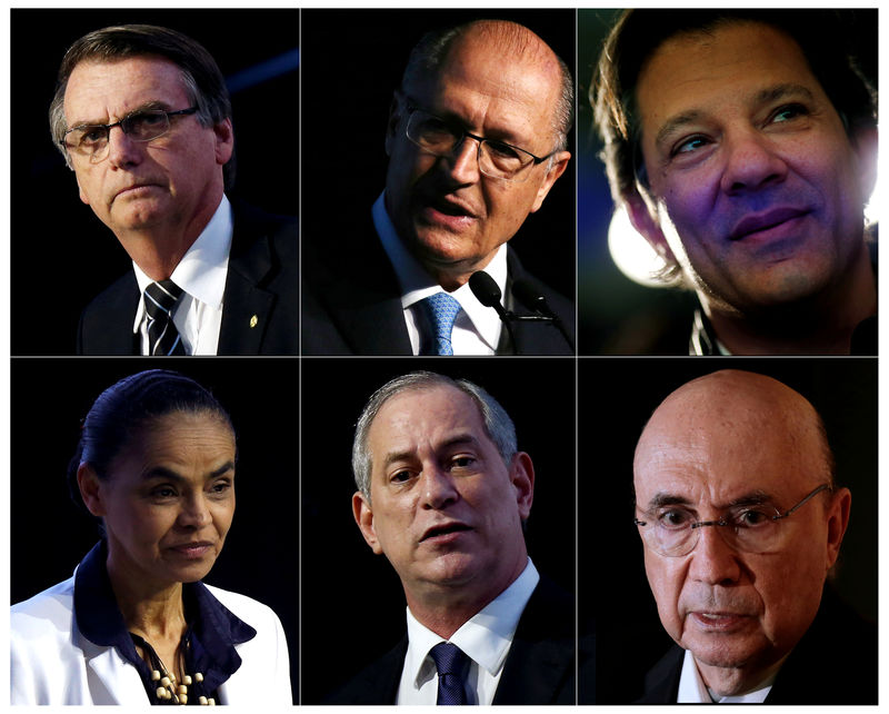 © Reuters. Combinação de fotos de candidatos à Presidência
