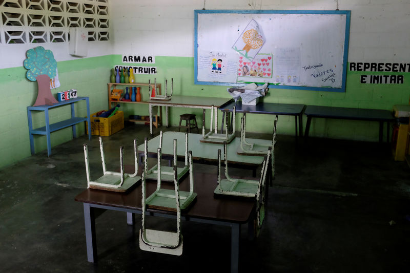 © Reuters. Sala de aula vazia em Caucagua