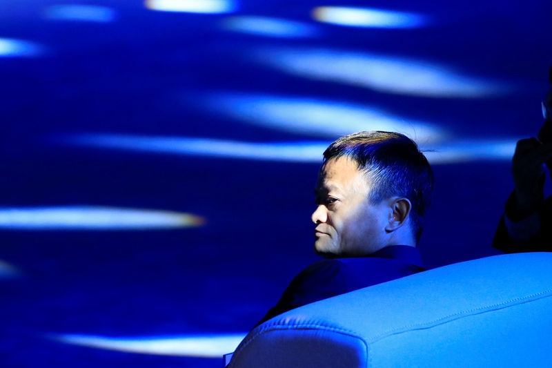 © Reuters. Alibaba Group's Jack Ma attends the WAIC in Shanghai