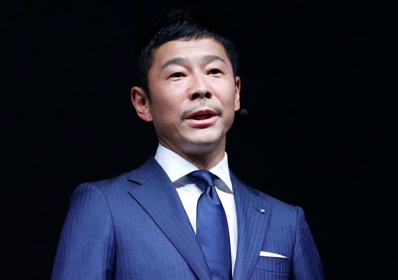 © Reuters. Bilionário japonês Yusaku Maezawa, fundador e executivo-chefe da varejista de moda online Zozo