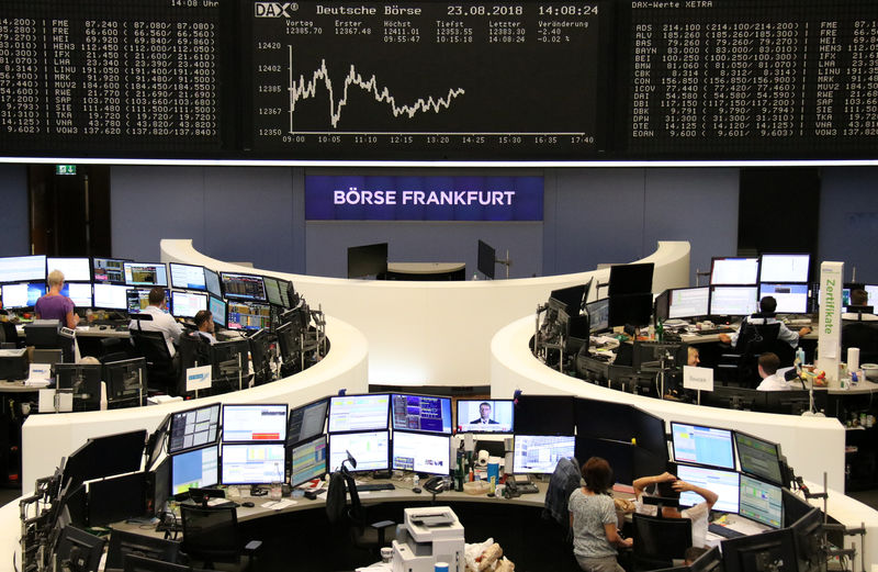 © Reuters. Las Bolsas europeas en máximos de dos semanas entre optimismo sobre comercio