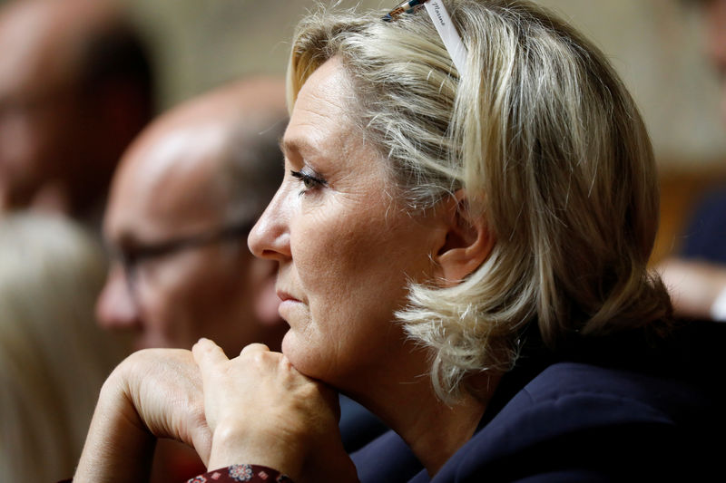 © Reuters. CONTRAINTE À UNE EXPERTISE PSYCHIATRIQUE, LE PEN S'INDIGNE