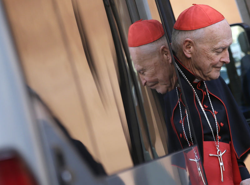 © Reuters. Ex-arcebispo de Washington Theodore McCarrick, que renunciou na esteira de alegações de abuso sexual