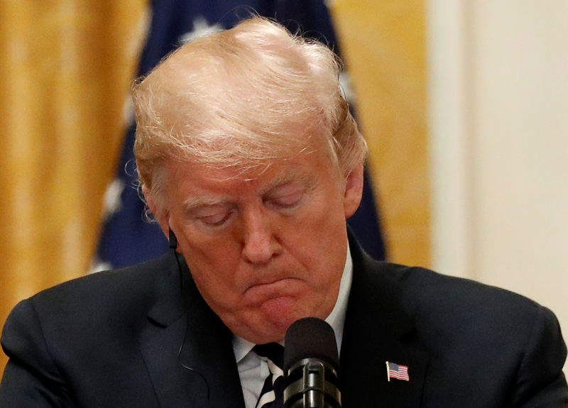 © Reuters. Presidente dos EUA, Donald Trump, durante entrevista coletiva em Washington