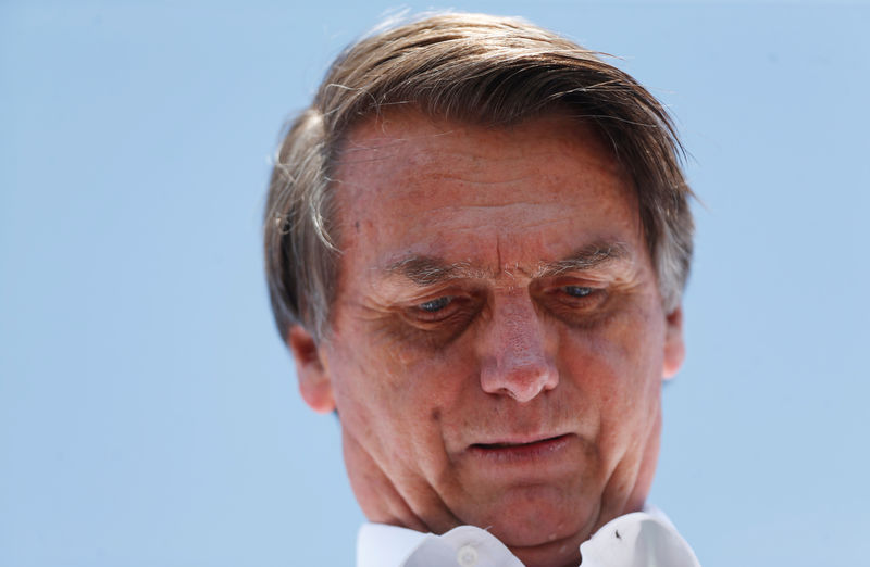 © Reuters. Candidato do PSL à Presidência, Jair Bolsonaro, durante evento de campanha em Taguatinga