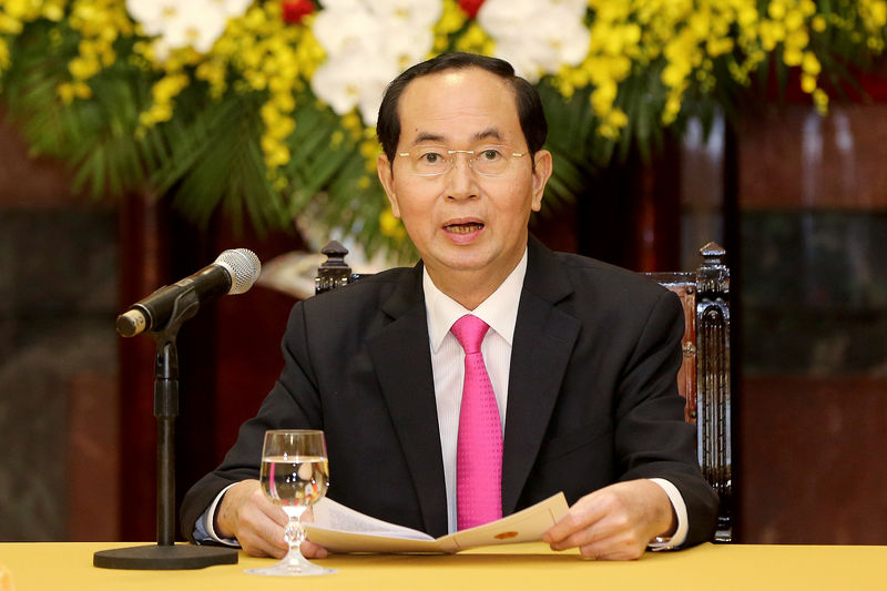 © Reuters. Presidente do Vietnã, Tran Dai Quang, em Hanói