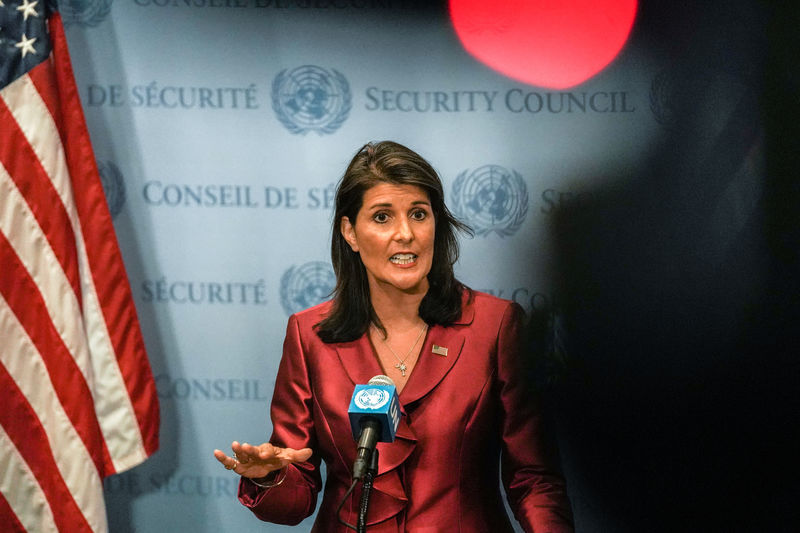 © Reuters. سي.إن.إن: هيلي ترفض إلقاء إيران اللوم على أمريكا في الهجوم على العرض العسكري