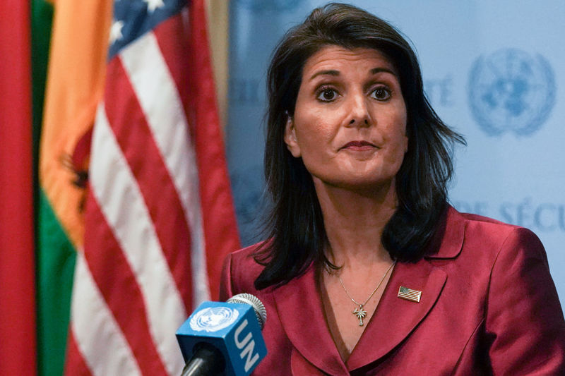 © Reuters. Embajadora de EEUU en la ONU rechaza afirmaciones de Irán sobre ataque a desfile
