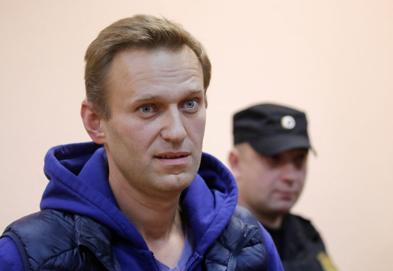 © Reuters. Navalny durante audiência em Moscou