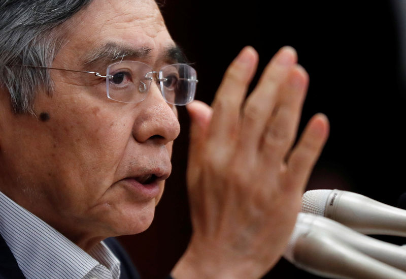 © Reuters. Il governatore della Banca del Giappone  Haruiko Kuroda