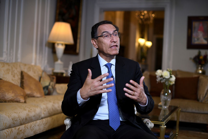 © Reuters. Presidente peruano, Martín Vizcarra