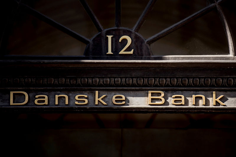 © Reuters. Danske Bank logo is seen in Copenhagen