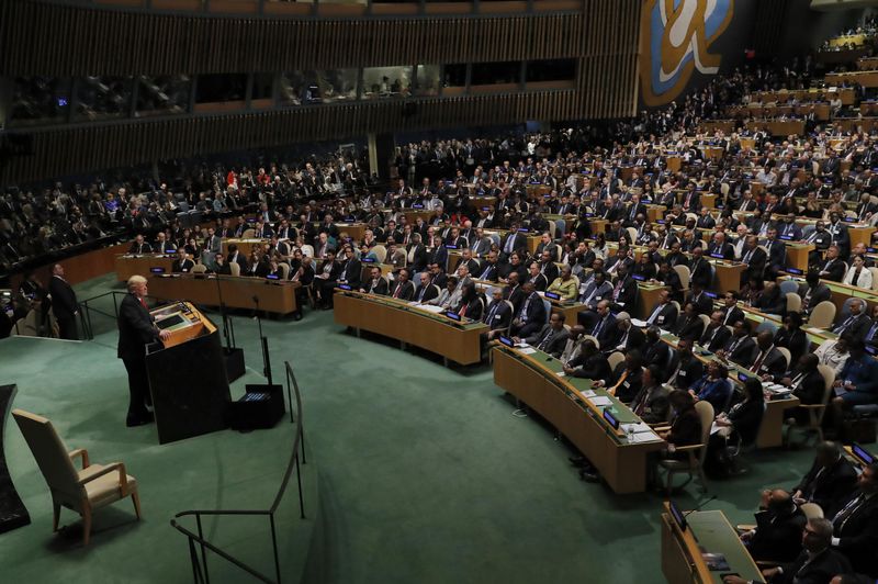 © Reuters. Trump define Irán como "dictadura corrupta" en un discurso ante la ONU
