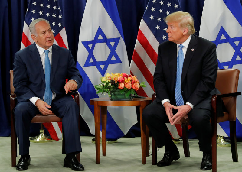 © Reuters. Trump quiere una solución de dos estados para el conflicto de Israel y palestinos