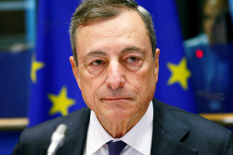 Â© Reuters. ECB President Draghi testifies before the EU Parliament's Economic and Monetary Affairs Committee in Brussels