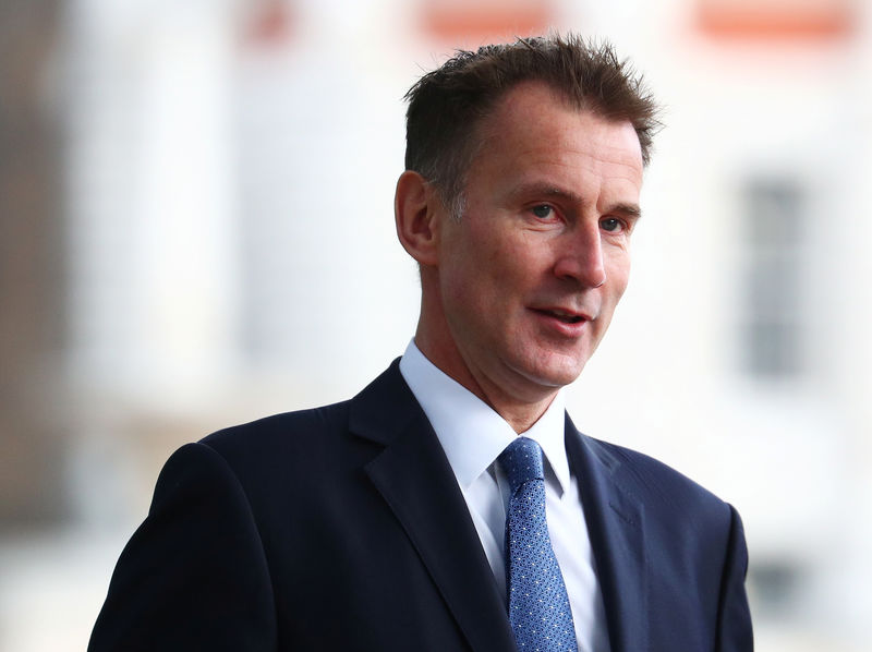 © Reuters. Ministro britânico das Relações Exteriores, Jeremy Hunt