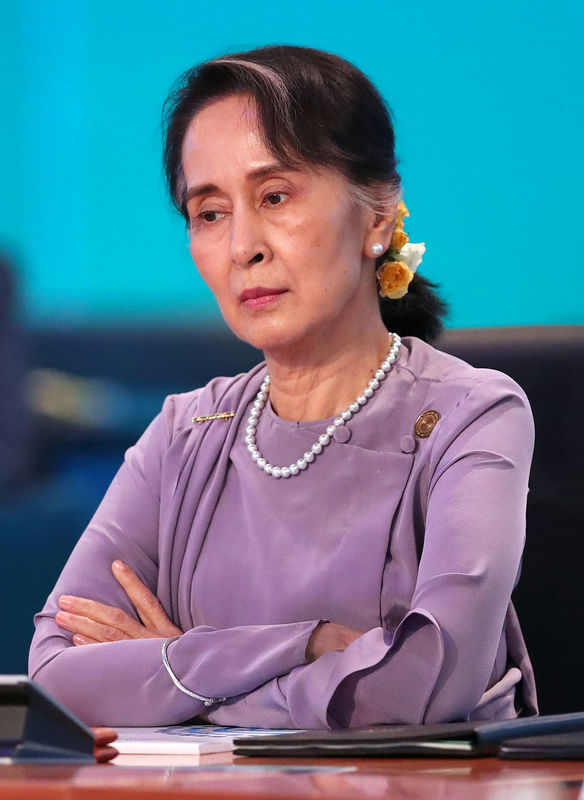 © Reuters. مجلس العموم الكندي يجرد زعيمة ميانمار أونج سان سو كي من الجنسية الشرفية