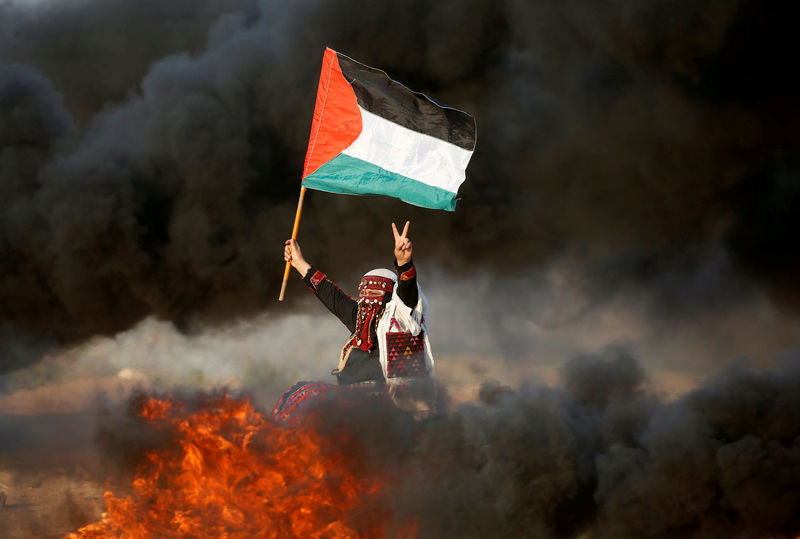 © Reuters. وزارة الصحة: مقتل 6 فلسطينيين في مواجهات مع قوات إسرائيلية على حدود غزة