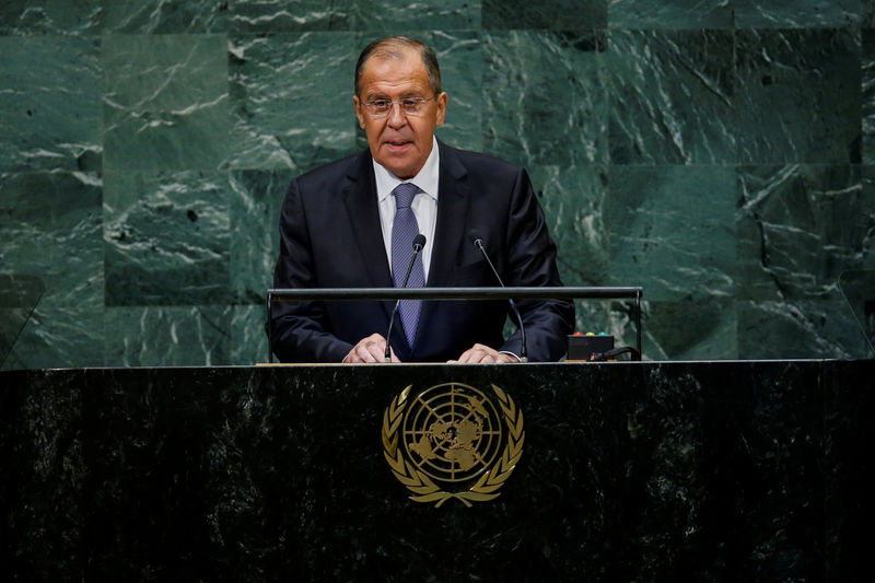 © Reuters. لافروف ينتقد "الهجمات الأمريكية" على النظام الدولي