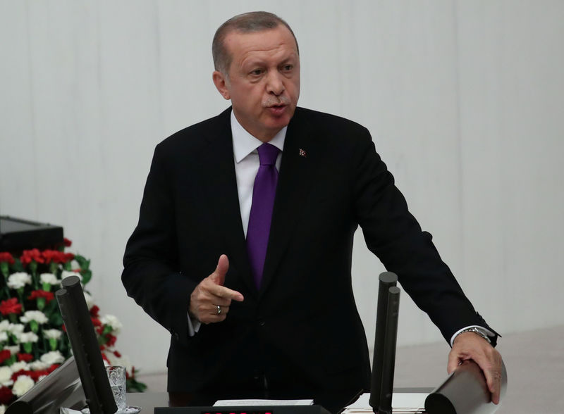 © Reuters. Presidente turco, Tayyip Erdogan, em Ancara