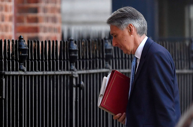 © Reuters. Ministro das Finanças britânico, Philip Hammond, em Londres, Reino Unido