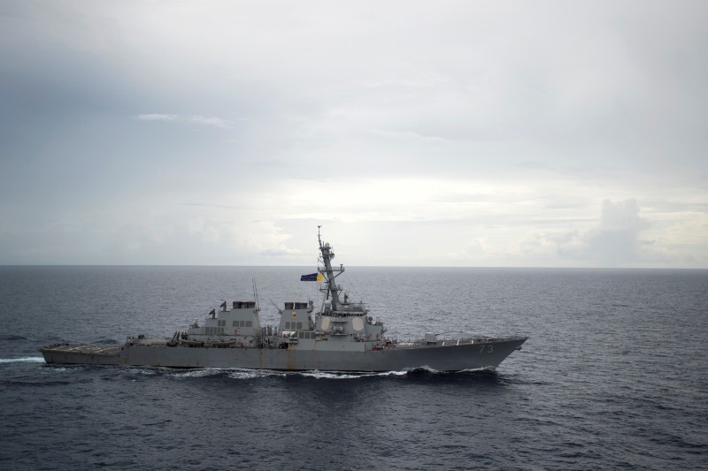 © Reuters. الصين تندد بأمريكا بسبب عملية حرية الملاحة في بحر الصين الجنوبي
