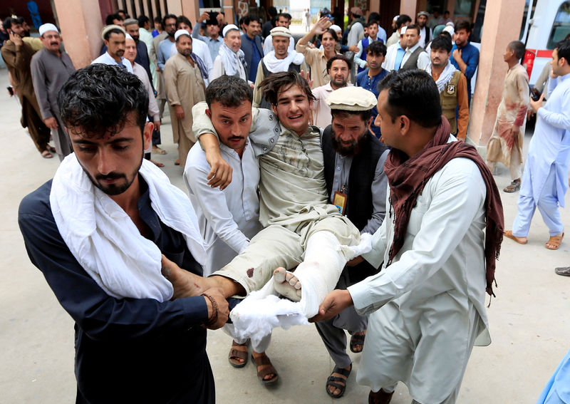 © Reuters. أعماق: الدولة الإسلامية تعلن مسؤوليتها عن هجوم على تجمع انتخابي بأفغانستان