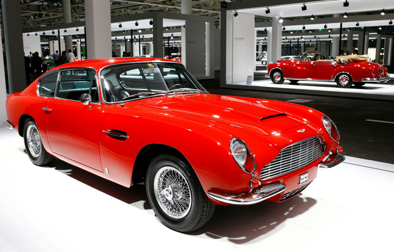 © Reuters. FILE PHOTO: Aston Martin DB6 coupe is displayed during Grand Basel autoshow in Basel