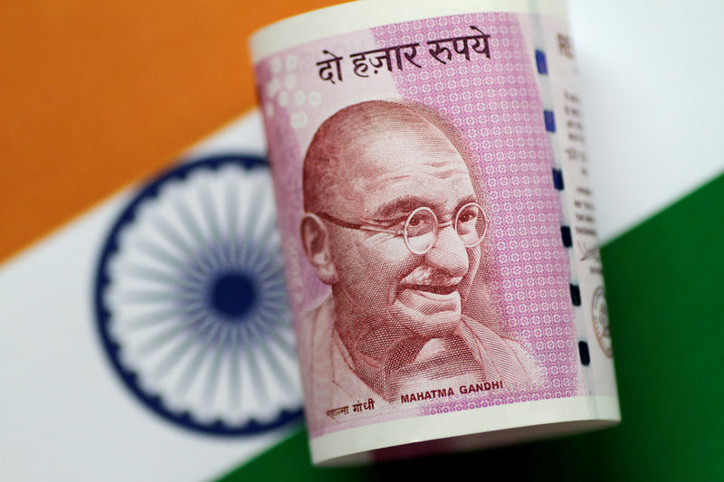© Reuters. FILE PHOTO: Illustration photo of an India Rupee note