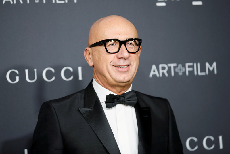 © Reuters. FILE PHOTO: Gucci CEO Marco Bizzarri poses at the LACMA Art+Film Gala in Los Angeles