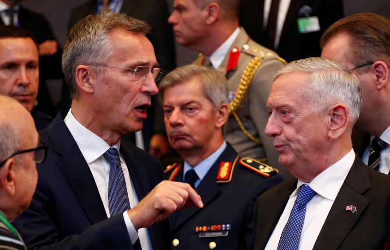 © Reuters. Reunião de ministros de Defesa da Otan em Bruxelas