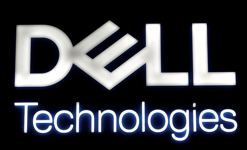 © Reuters. FILE PHOTO: Logo of Dell Technologies is seen at the Mobile World Congress in Barcelona