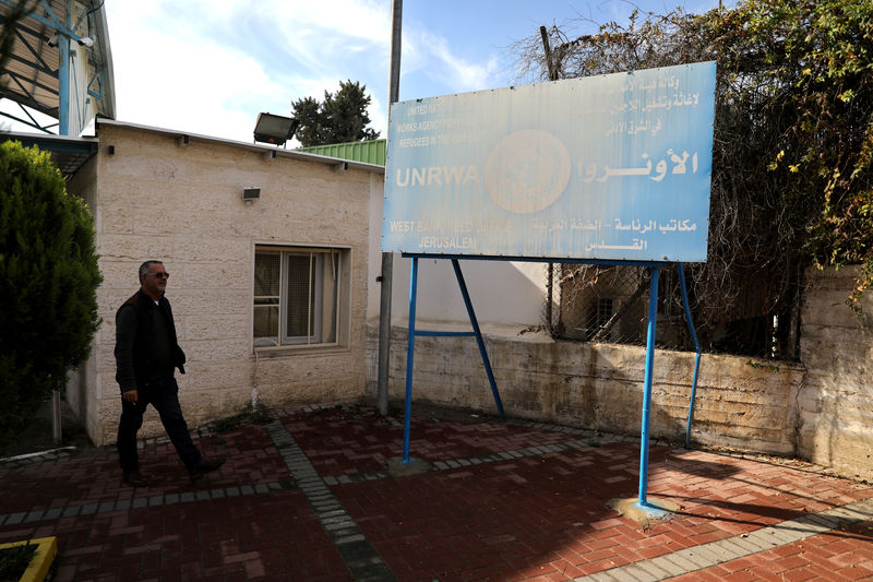 © Reuters. أونروا تعبر عن قلقها من خطط لإغلاق عملياتها في القدس الشرقية