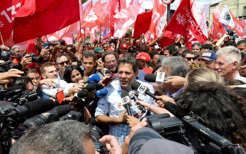 © Reuters. Haddad concede entrevista em Belo Horizonte