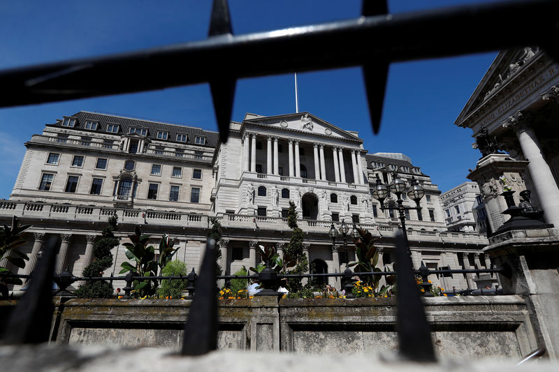Â© Reuters. The Bank of England is seen, in London