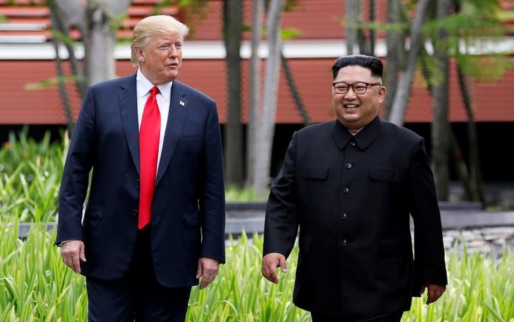 © Reuters. ترامب يقول اجتماعه مع زعيم كوريا الشمالية قيد الإعداد